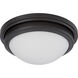 Corry LED 13.25 inch Aged Bronze Flush Mount Ceiling Light
