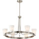 Royale 30 inch Brushed Nickel Chandelier Ceiling Light