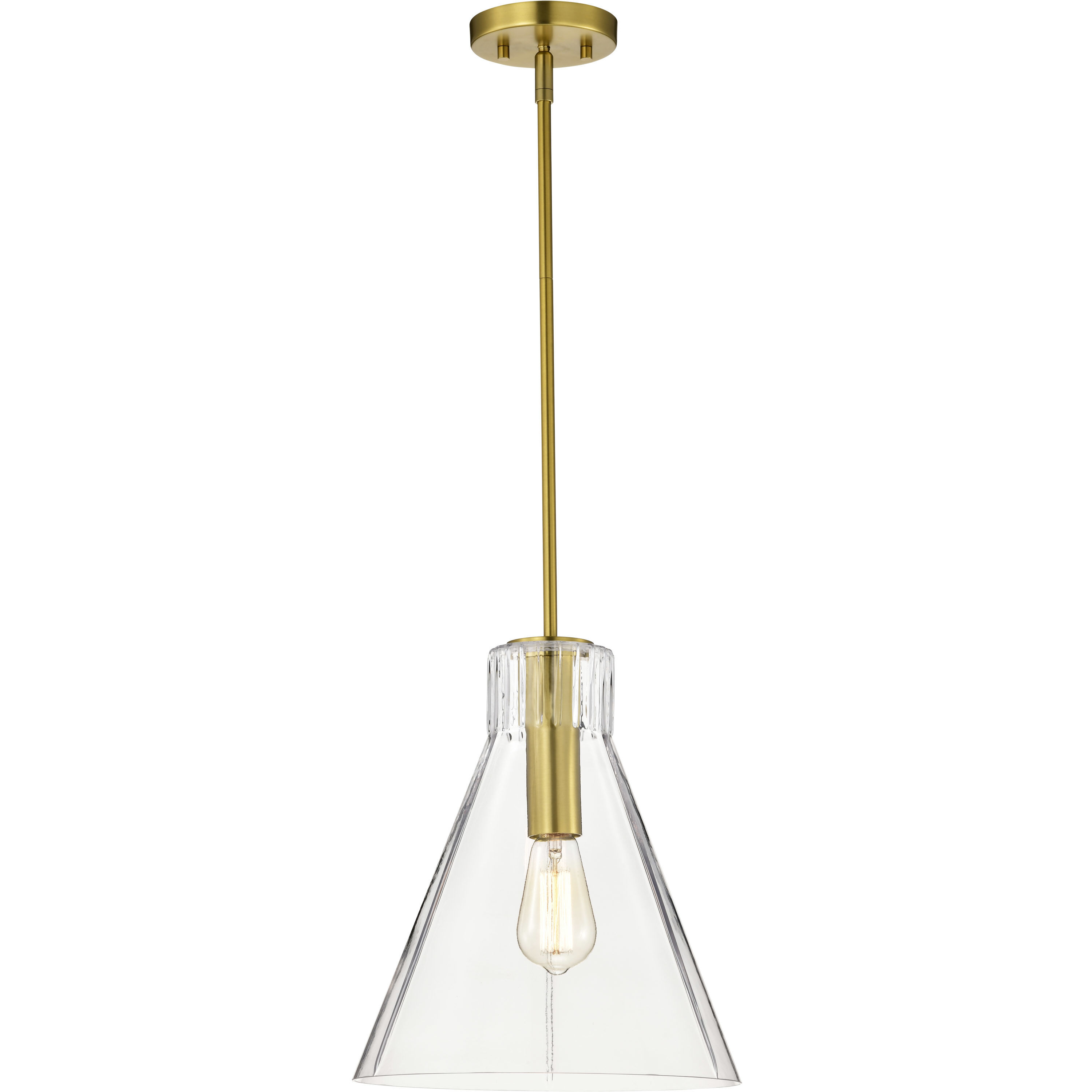 Gianna 12 inch Vintage Brass Pendant Ceiling Light