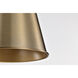 Alexis 1 Light 11 inch Burnished Brass and Gold Pendant Ceiling Light