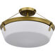 Rowen 4 Light 18.5 inch Natural Brass Semi Flush Mount Ceiling Light