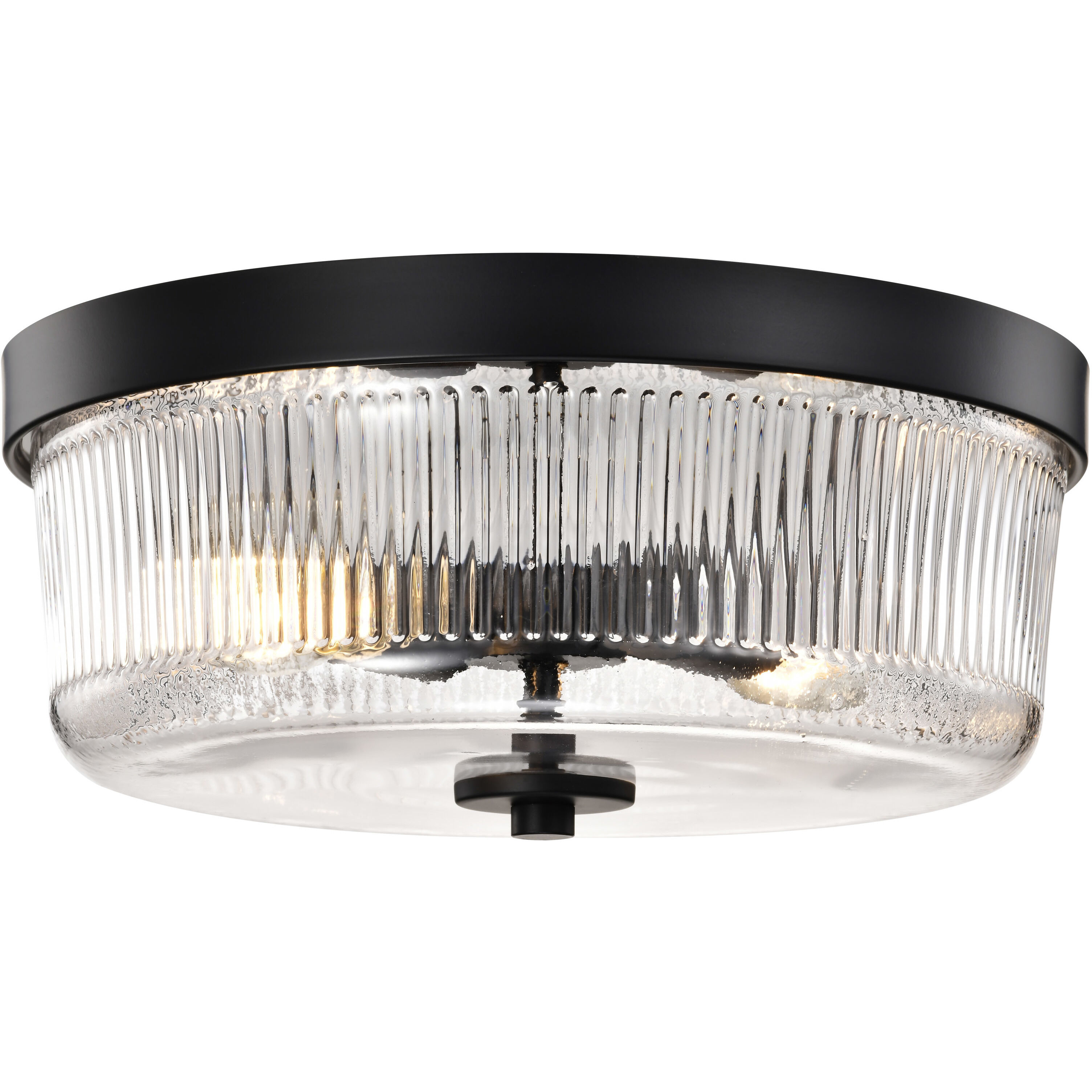 Grayson 13.5 inch Matte Black Flush Mount Ceiling Light