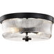 Grayson 13.5 inch Matte Black Flush Mount Ceiling Light