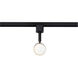 Brentwood 1 Light 120 Matte Black and Brushed Nickel Track Lighting Ceiling Light