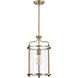 Yorktown 1 Light 10 inch Burnished Brass Pendant Ceiling Light