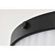 Solara 16.63 inch Matte Black Flush Mount Ceiling Light