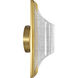 Idris LED 6 inch Vintage Brass Vanity Wall Light