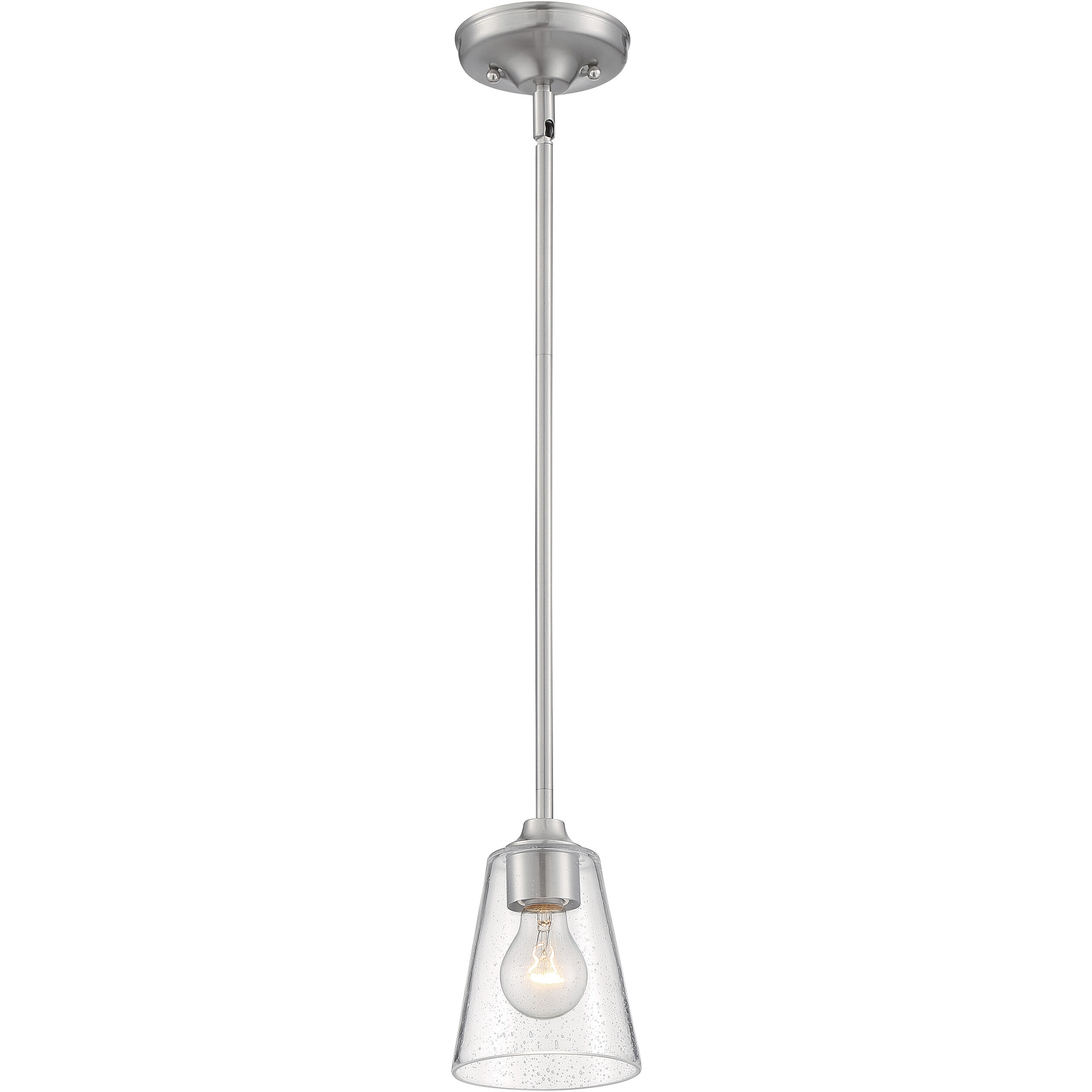 Bransel 1 Light 5 inch Brushed Nickel Pendant Ceiling Light
