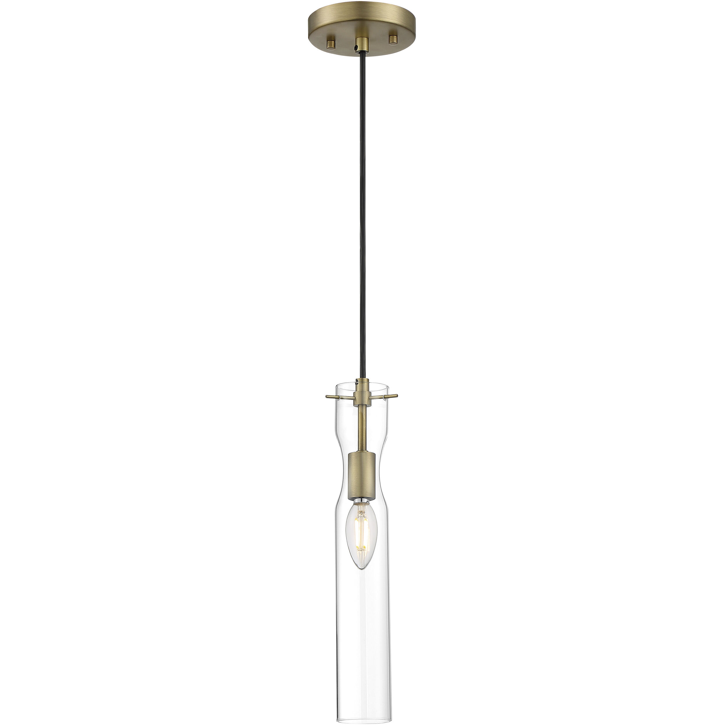 Spyglass 1 Light 5 inch Vintage Brass Pendant Ceiling Light