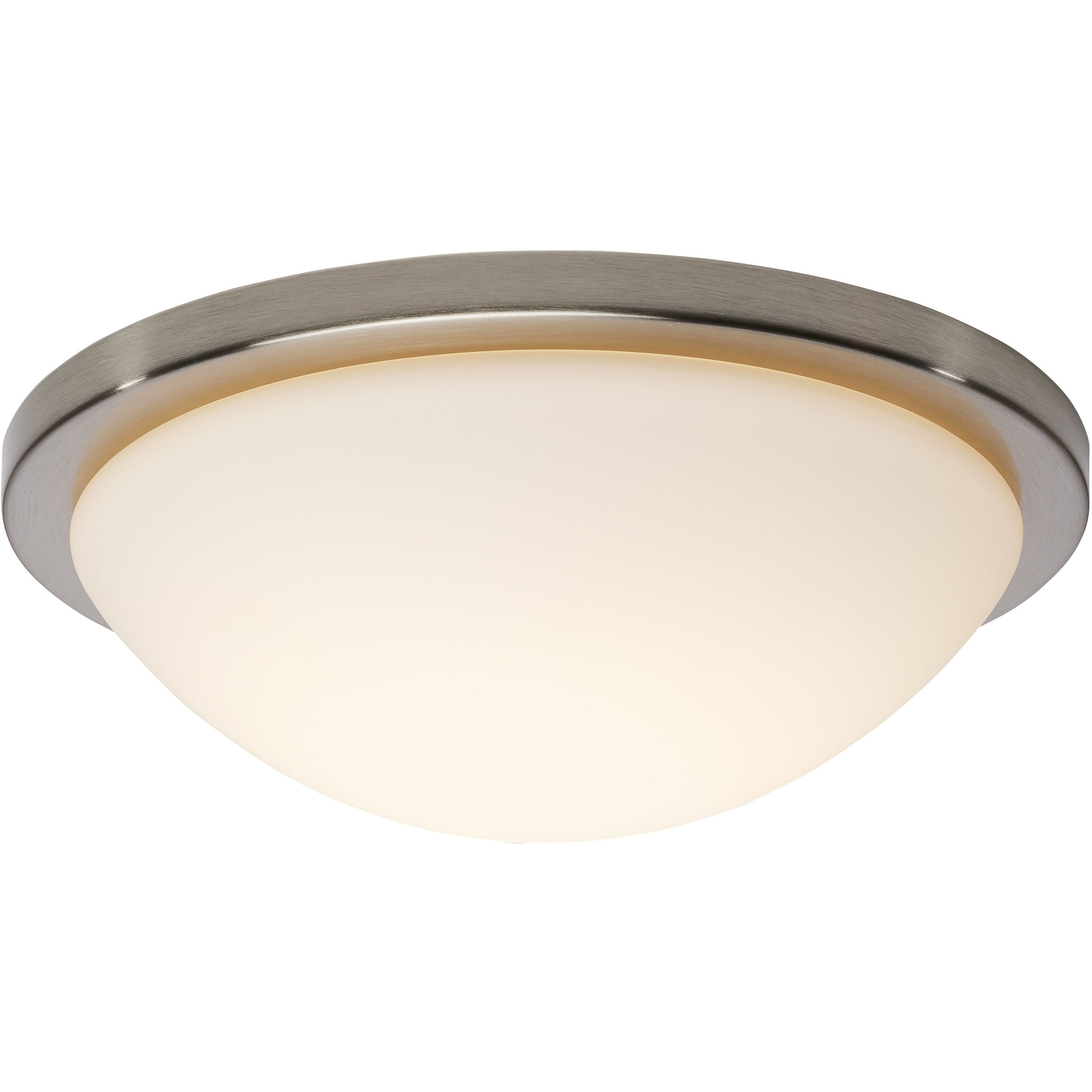 Button LED 13.38 inch Brushed Nickel LED Flush Mount Ceiling Light