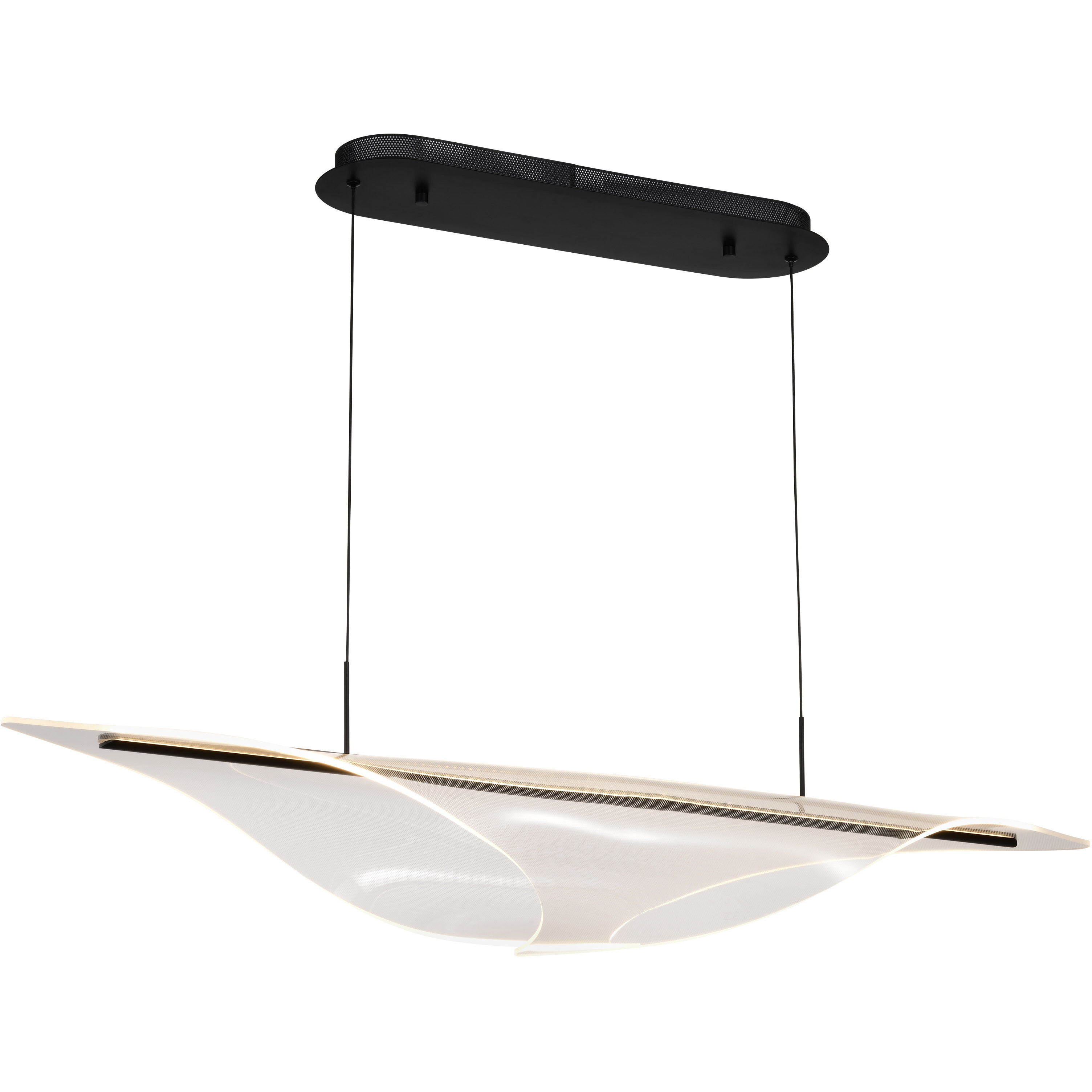 Geneva LED 11.75 inch Matte Black Pendant Ceiling Light