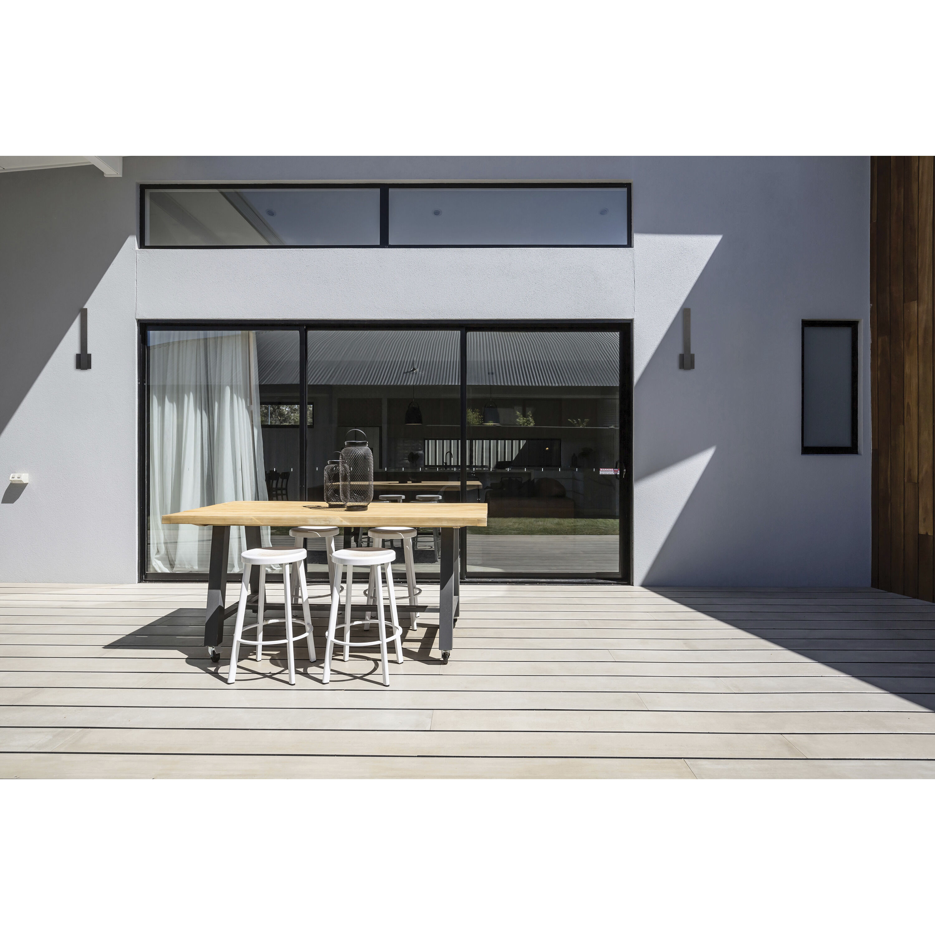 Raven LED 18 inch Textured Matte Black Outdoor Wall Sconce