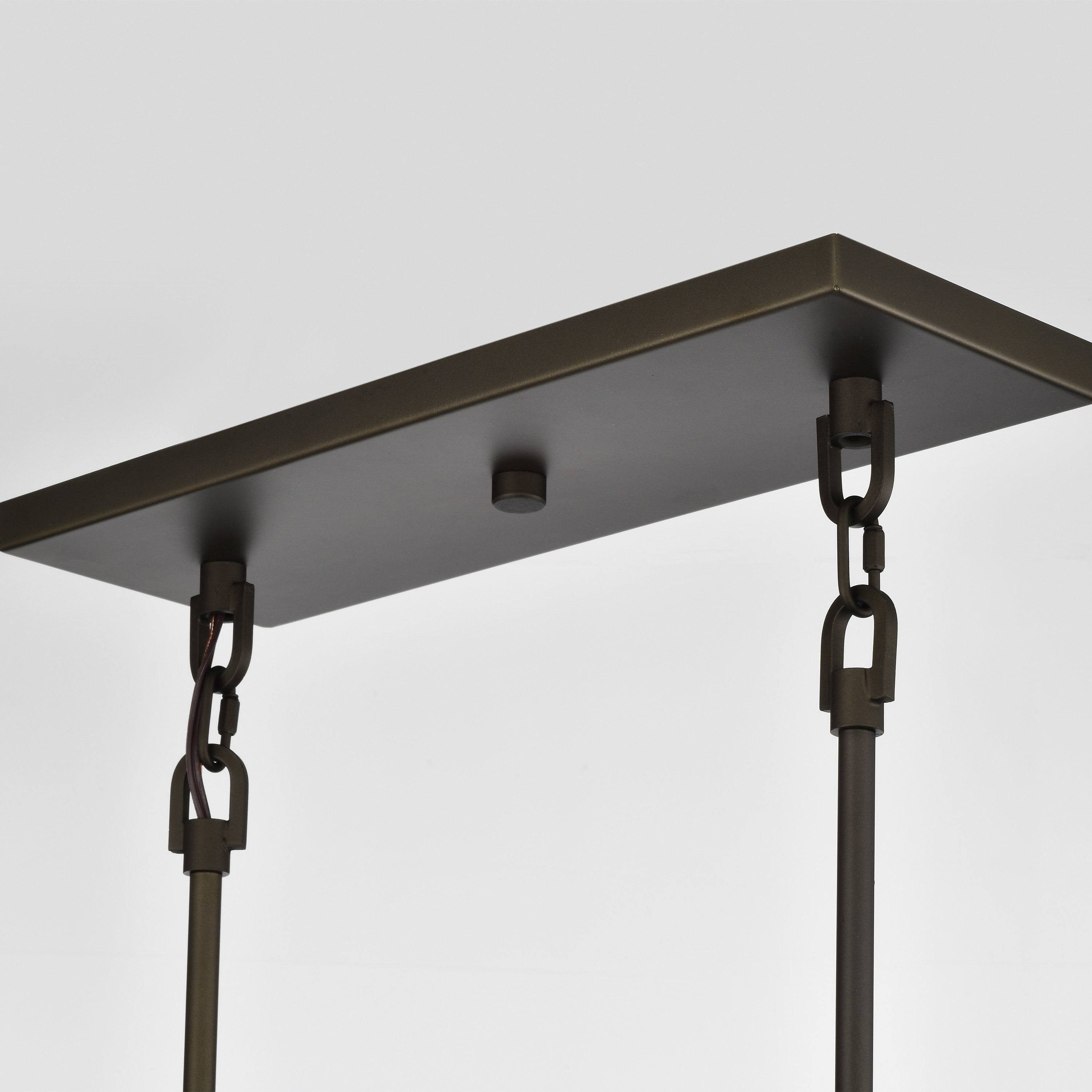 Lake 4 Light 36 inch Bronze and Copper Accents Island Pendant Ceiling Light