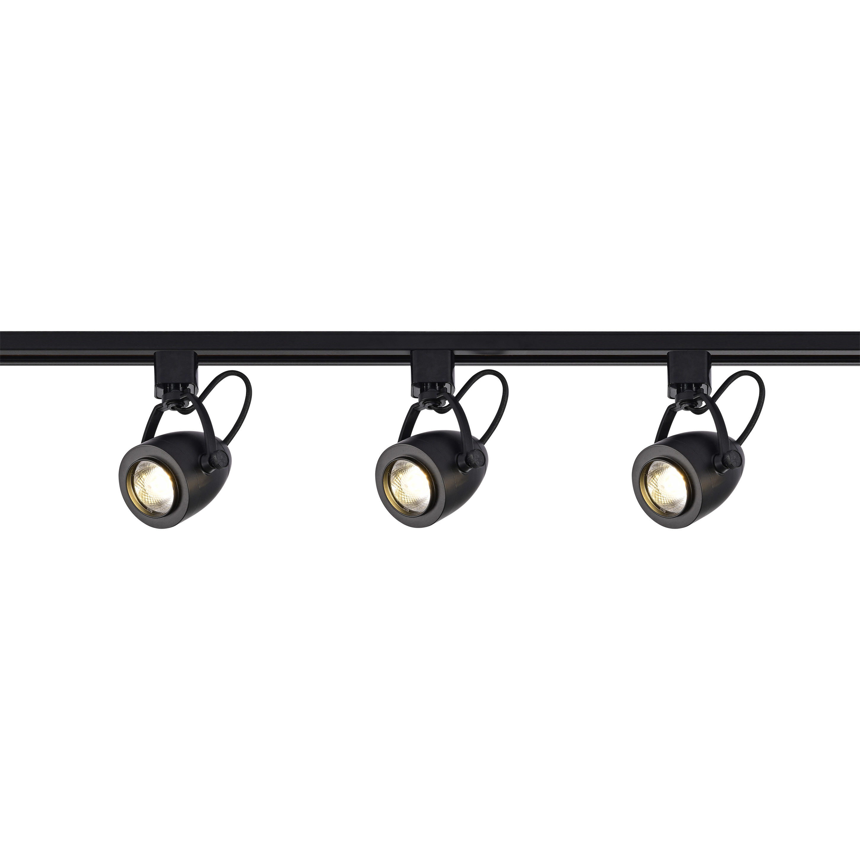 Brentwood 3 Light 120V Black Track Kit Ceiling Light
