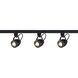 Brentwood 3 Light 120V Black Track Kit Ceiling Light