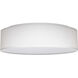 Brentwood LED 15 inch White Fabric Flush Mount Ceiling Light
