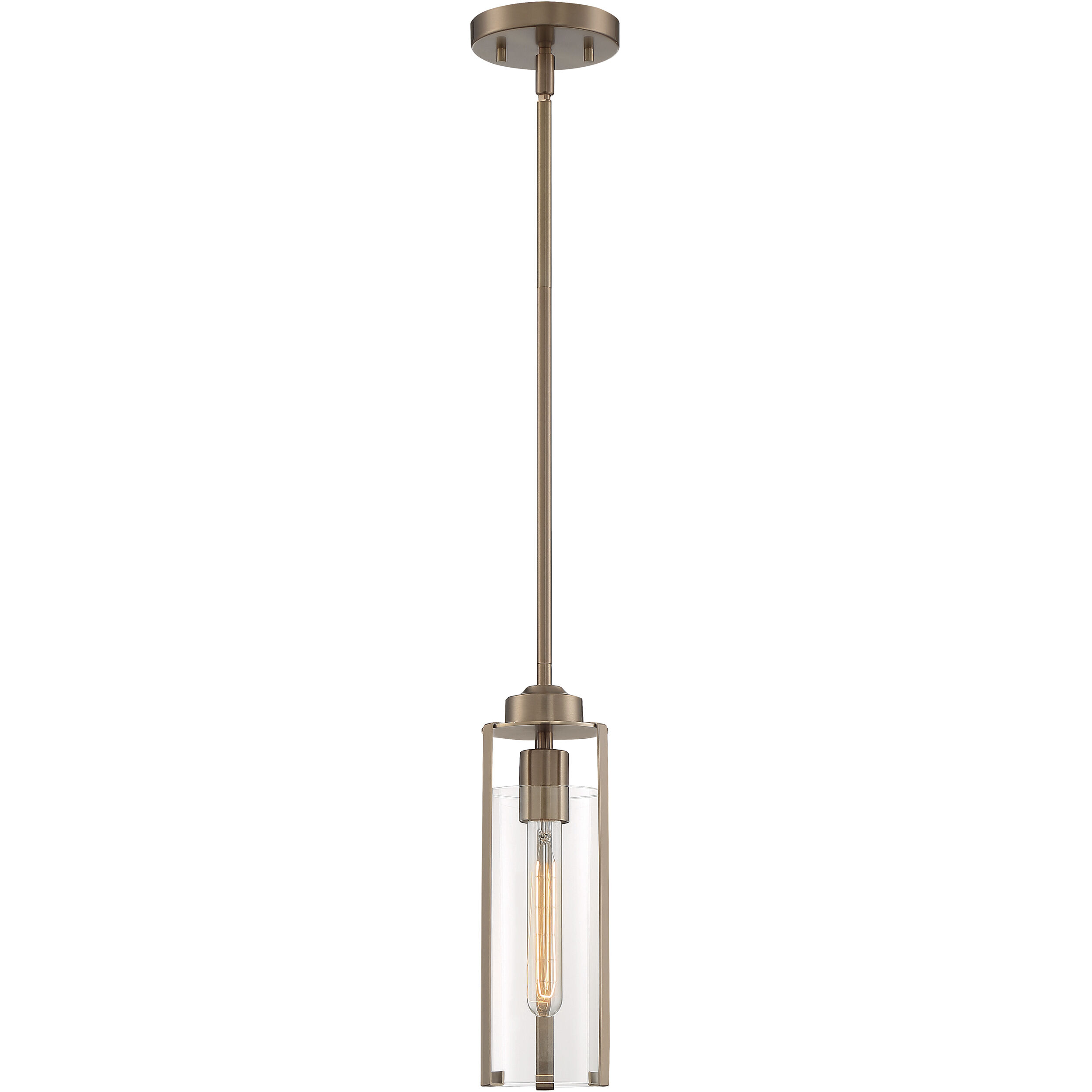 Marina 1 Light 5 inch Burnished Brass Pendant Ceiling Light 