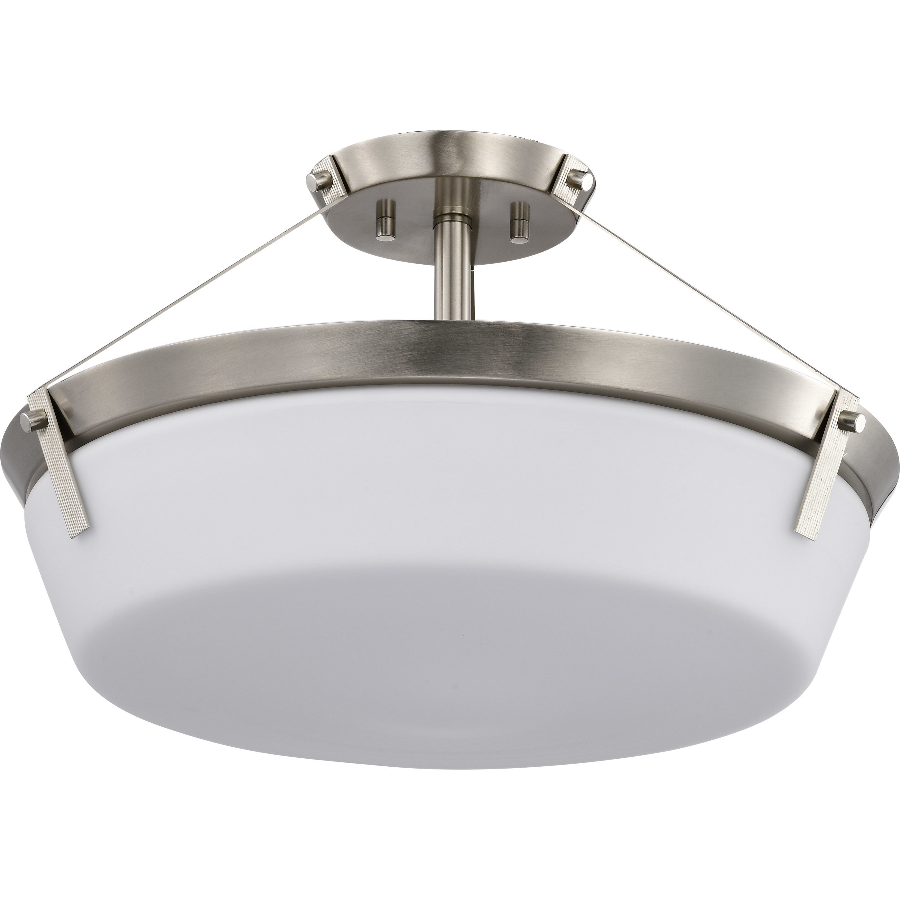 Rowen 4 Light 18.5 inch Brushed Nickel Semi Flush Mount Ceiling Light