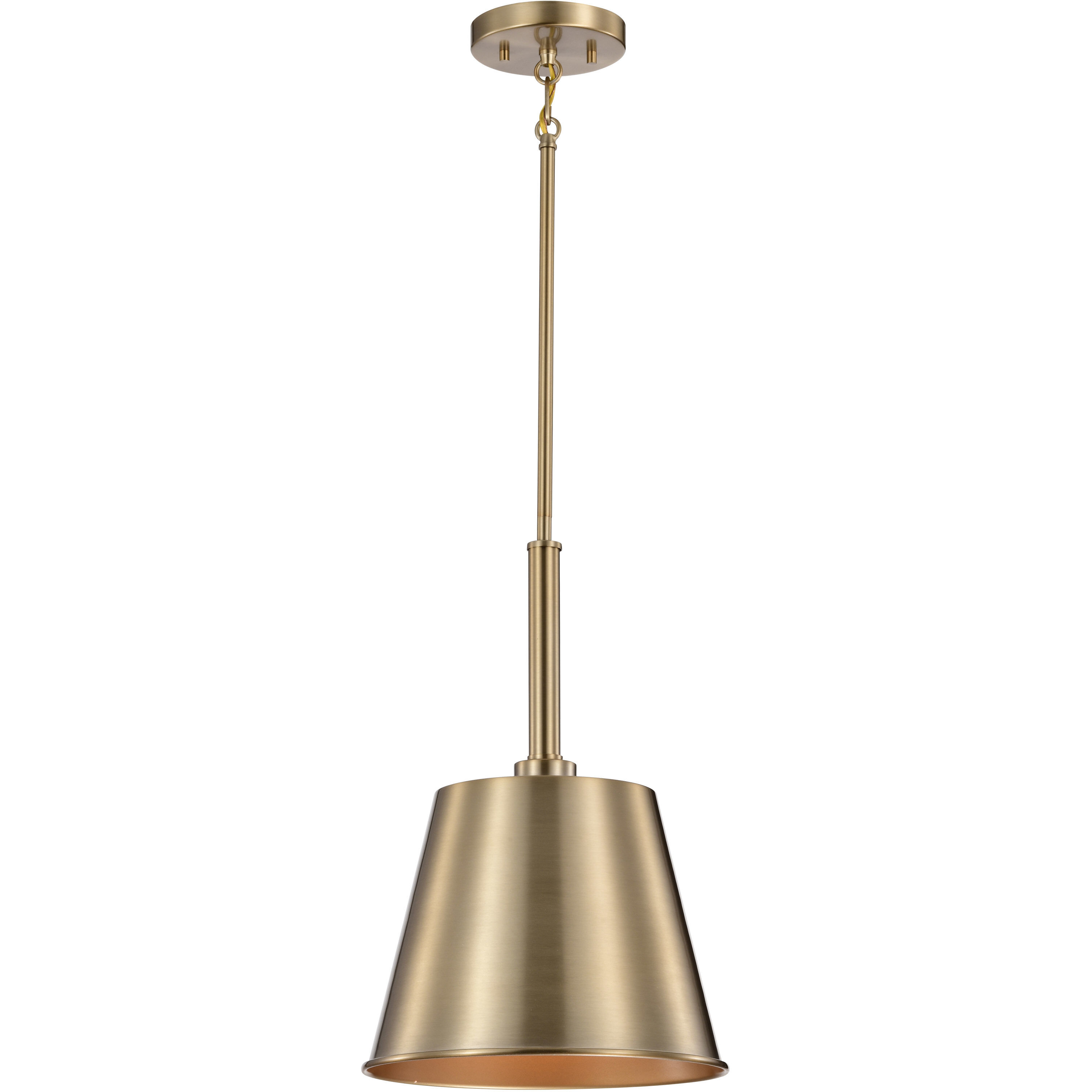 Alexis 1 Light 11 inch Burnished Brass and Gold Pendant Ceiling Light