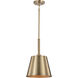 Alexis 1 Light 11 inch Burnished Brass and Gold Pendant Ceiling Light