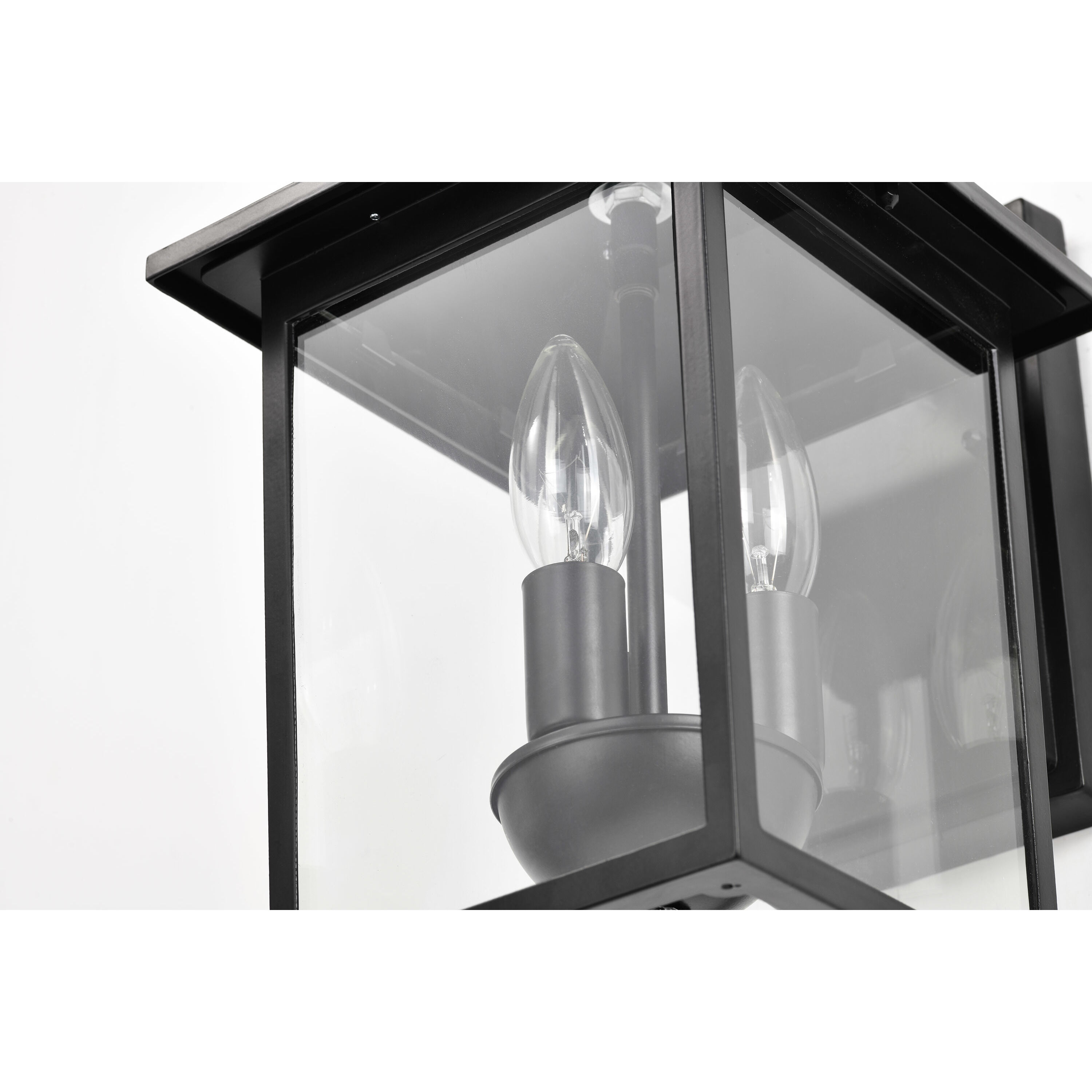 Jamesport 11 inch Matte Black Outdoor Wall Lantern, Small