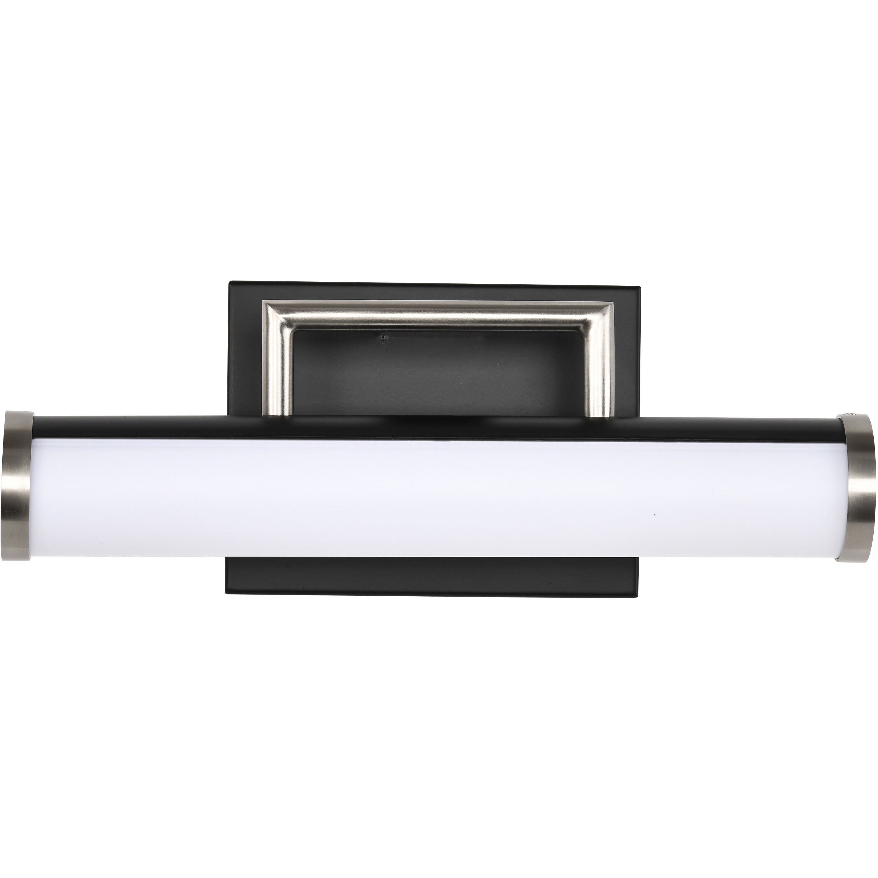 Solano LED 12 inch Black and Brushed Nickel Bath Vanity Light Wall Light