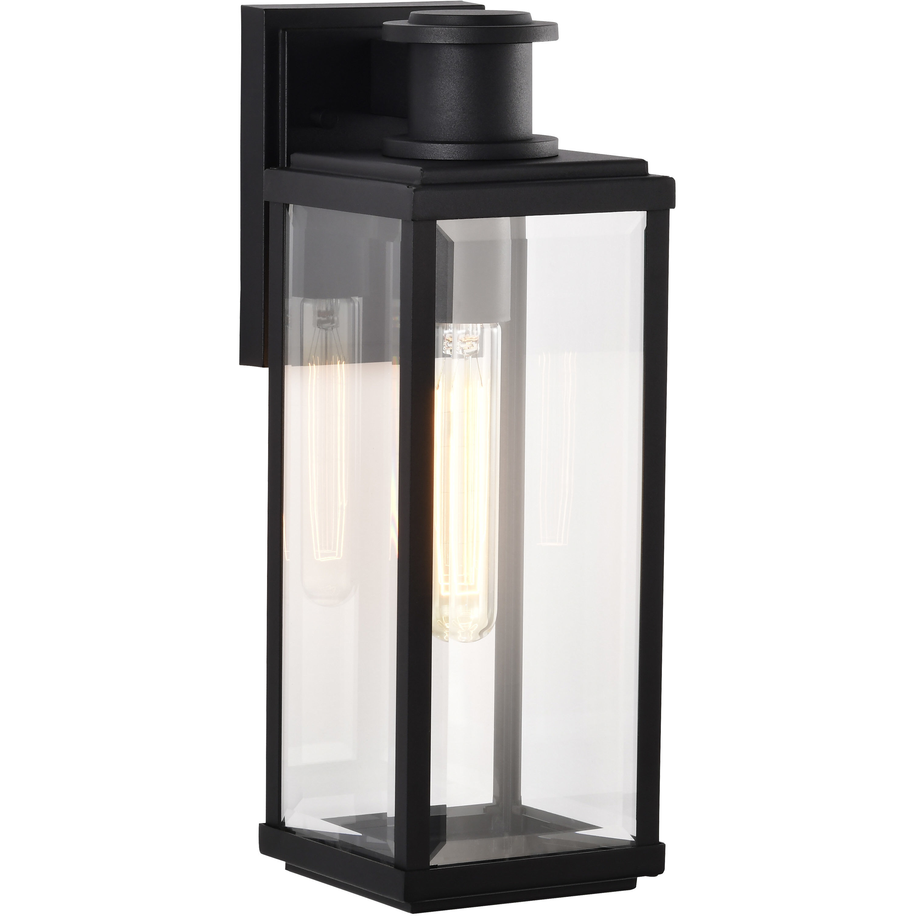 Luca 16.5 inch Sand Black Outdoor Wall Light