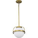 Lakeshore 1 Light 10 inch Natural Brass Pendant Ceiling Light