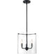 Sommerset 3 Light 12 inch Matte Black Pendant Ceiling Light