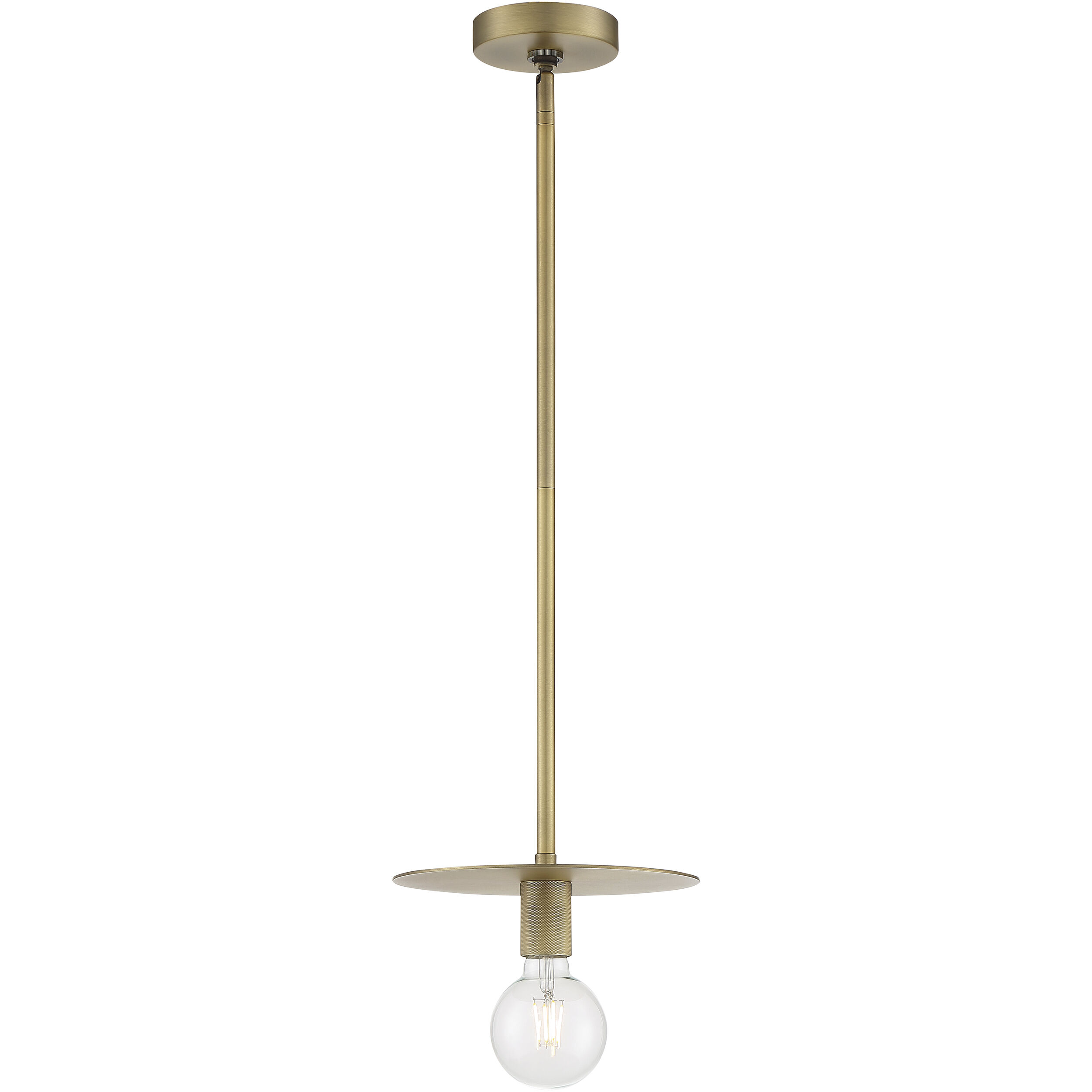 Bizet 1 Light 10 inch Vintage Brass Pendant Ceiling Light