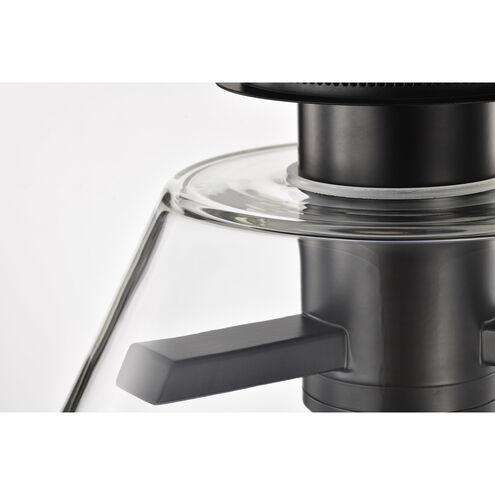 Edmond LED 13.63 inch Matte Black Semi Flush Mount Ceiling Light