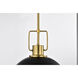 Everton 2 Light 14 inch Matte Black Pendant Ceiling Light