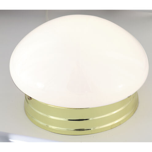 Brentwood 1 Light 8 inch Polished Brass Flush Mount Ceiling Light