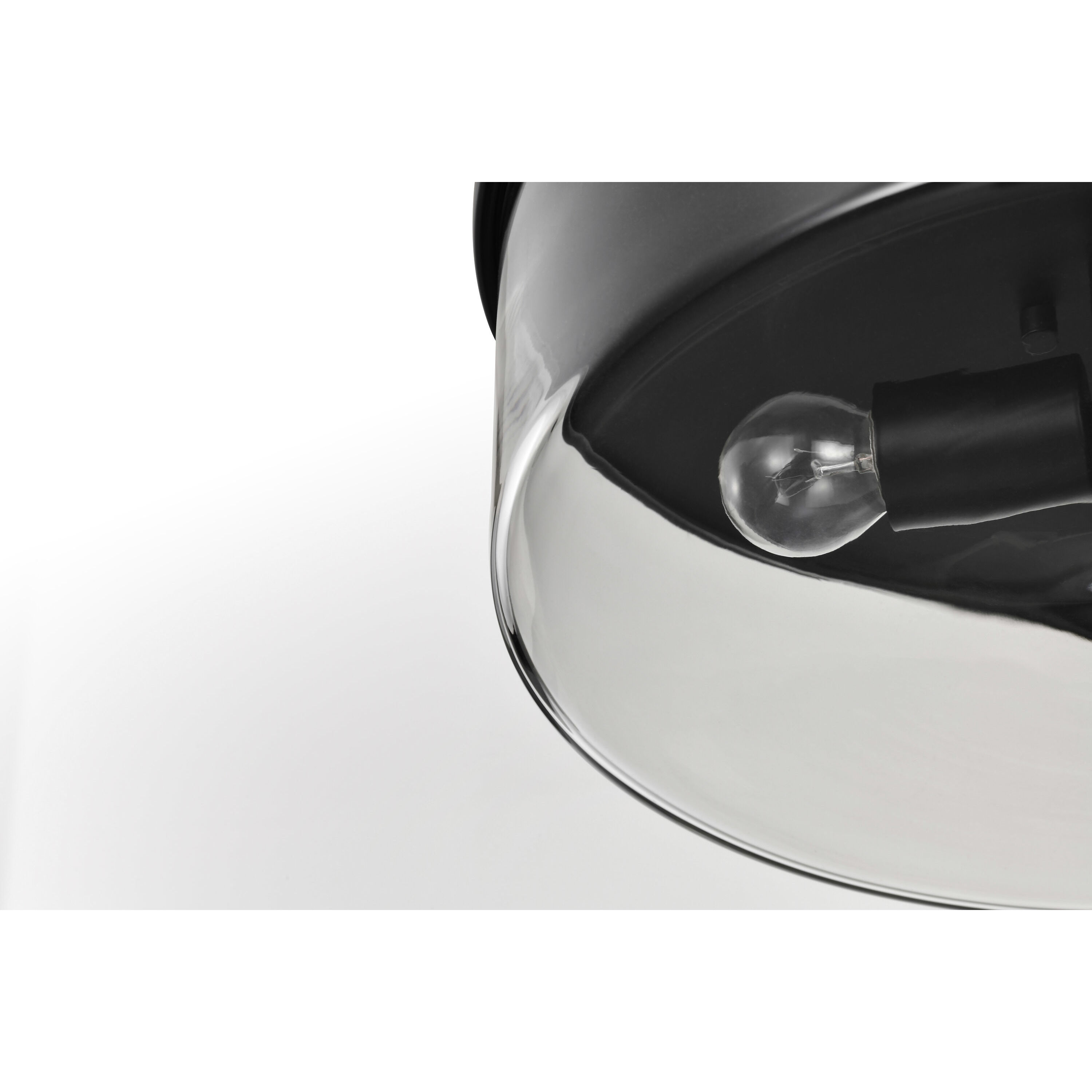 Clarksville 15 inch Matte Black Flush Mount Ceiling Light