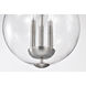 Boliver 3 Light 14.13 inch Brushed Nickel Pendant Ceiling Light