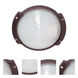 Brentwood 1 Light 10.5 inch Architectural Bronze Outdoor Bulk Head, Oblong Round