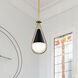 Admiral 1 Light 10 inch Matte Black Pendant Ceiling Light