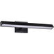 Mila LED 24 inch Black Vanity Wall Light