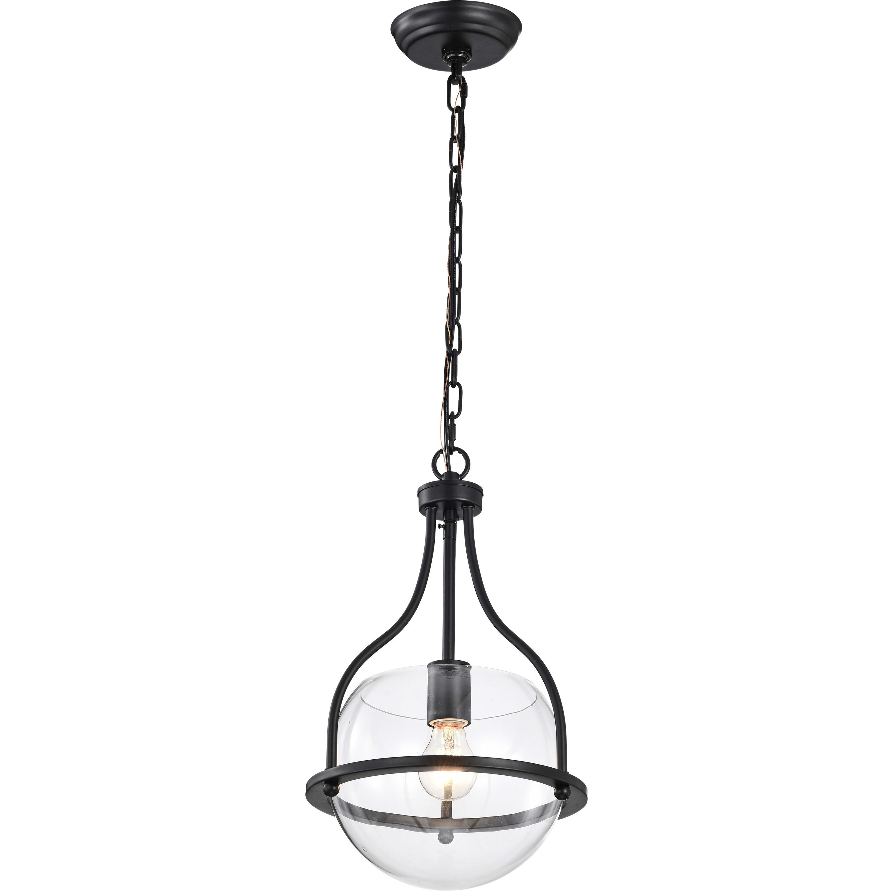 Amado 1 Light 10 inch Matte Black Pendant Ceiling Light