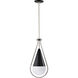 Admiral 1 Light 10 inch Matte Black Pendant Ceiling Light