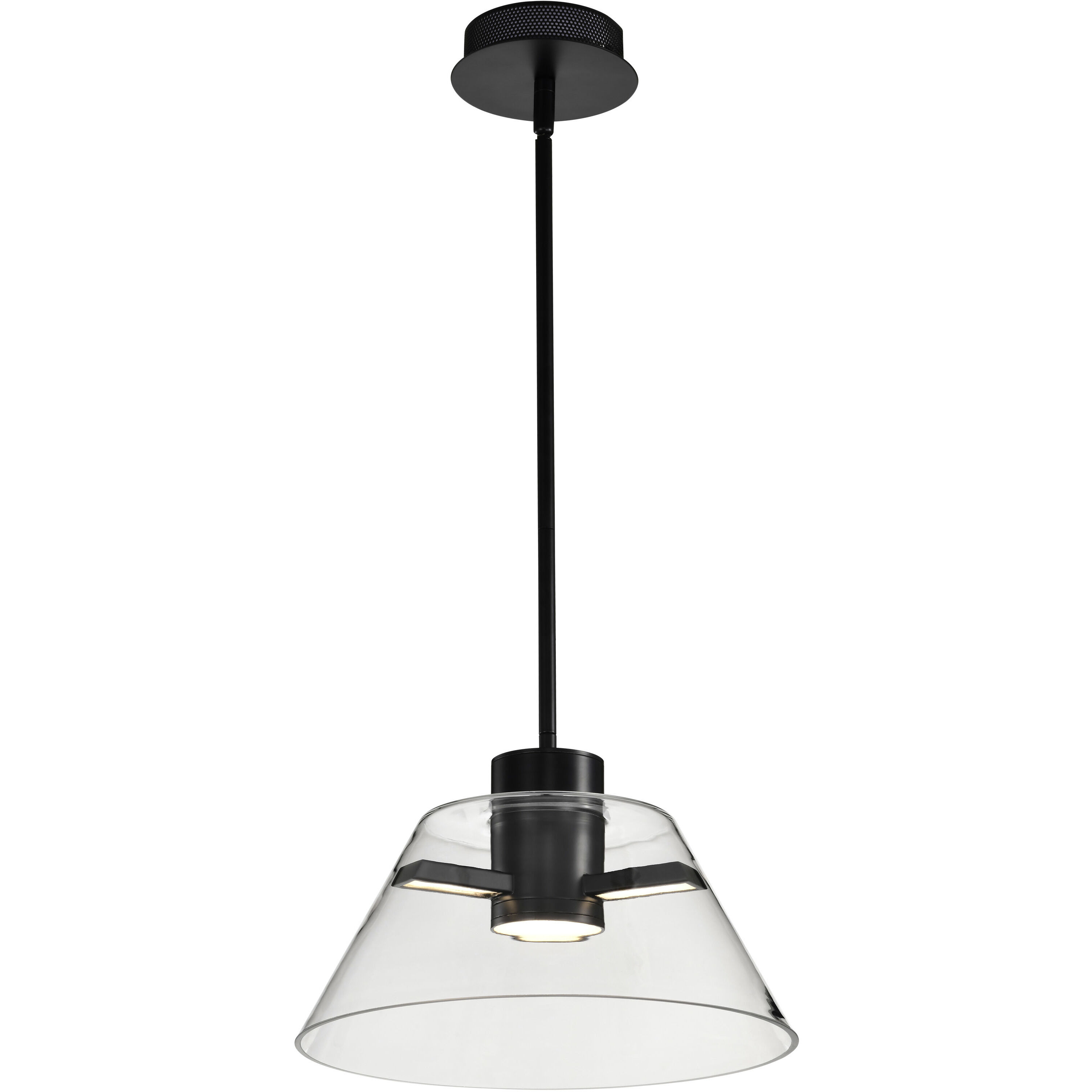 Edmond LED 13.63 inch Matte Black Pendant Ceiling Light