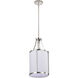 Easton 1 Light 9.75 inch Polished Nickel Pendant Ceiling Light