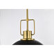 Everton 2 Light 14 inch Matte Black Pendant Ceiling Light