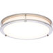 Glamour LED 12.99 inch Brushed Nickel Flush Mount Ceiling Light