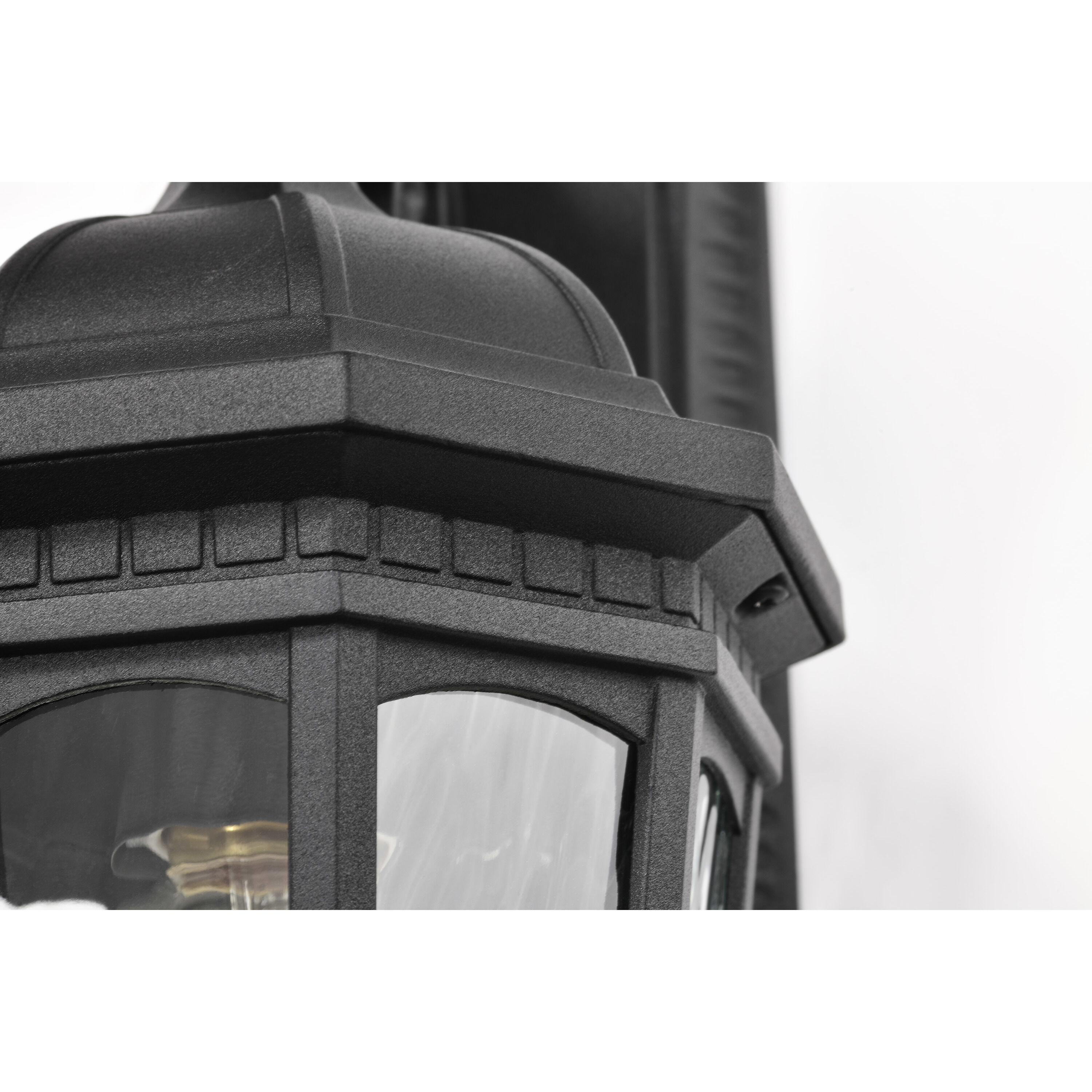 East River 12 inch Matte Black Outdoor Wall Lantern, Small