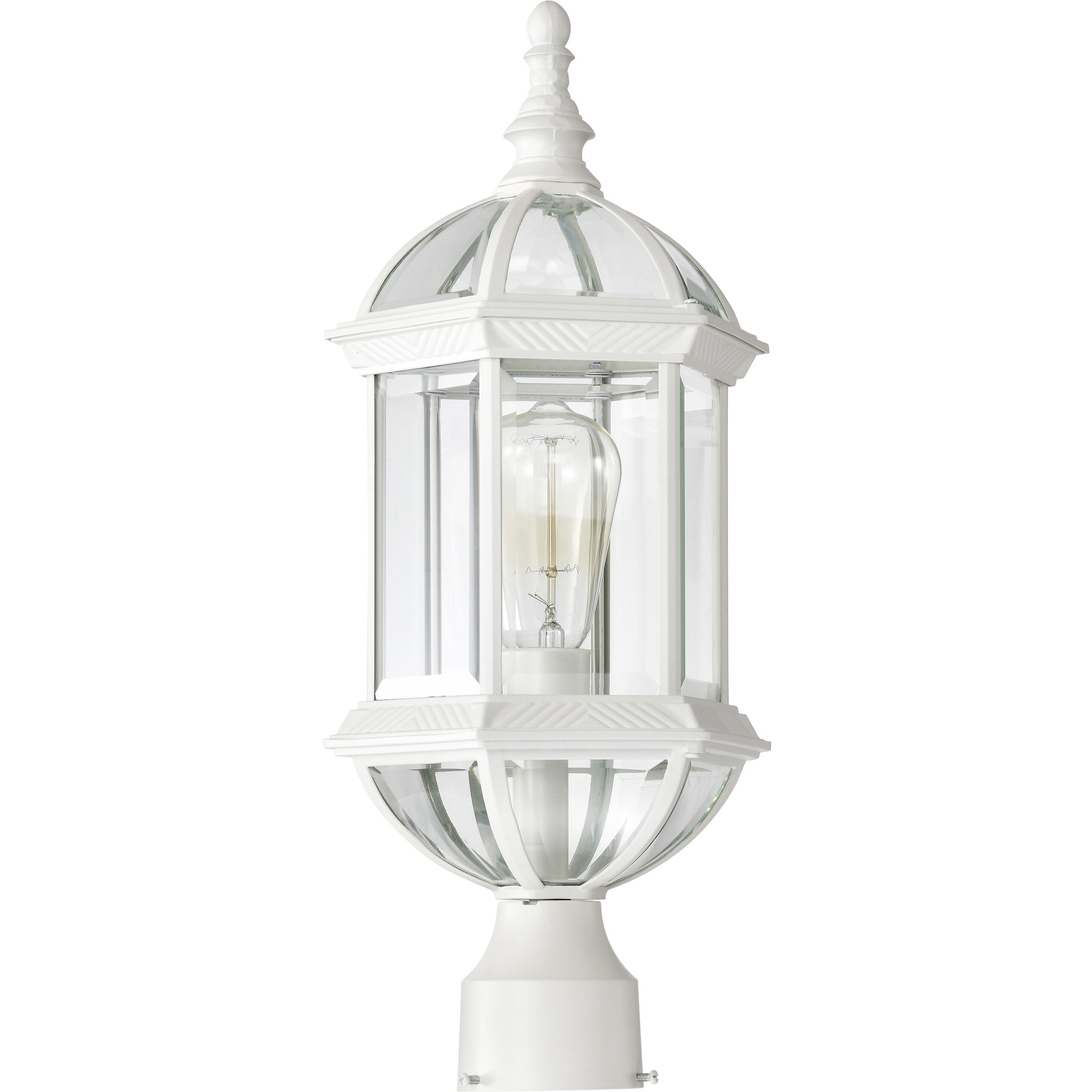 Boxwood 1 Light 19 inch White Outdoor Post Light