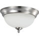 Brentwood LED 11 inch Brushed Nickel Flush Mount Ceiling Light