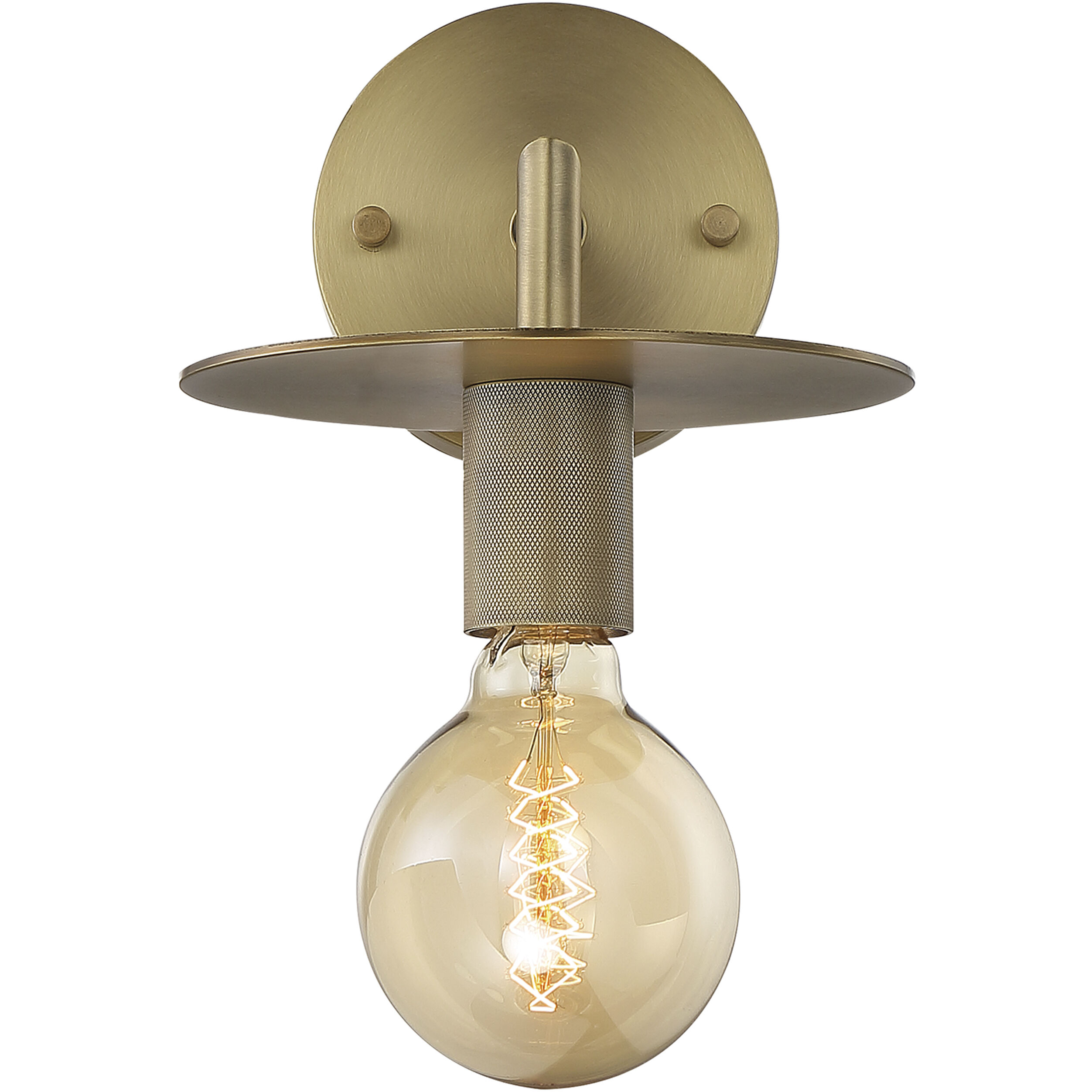 Bizet 1 Light 7 inch Vintage Brass Vanity Light Wall Light