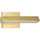 Mila LED 12.2 inch Vintage Brass Vanity Wall Light