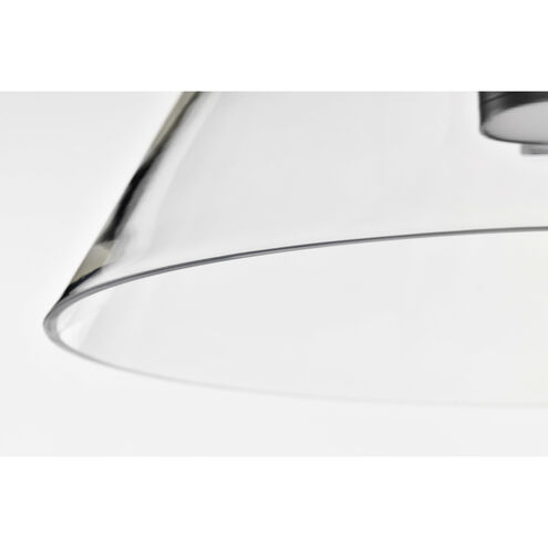 Edmond LED 17 inch Matte Black Pendant Ceiling Light